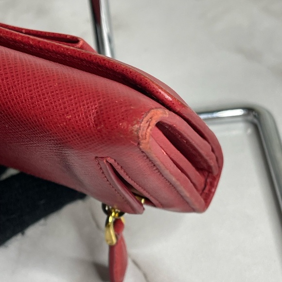 Prada red ribbon long wallet - Picture 9 of 17